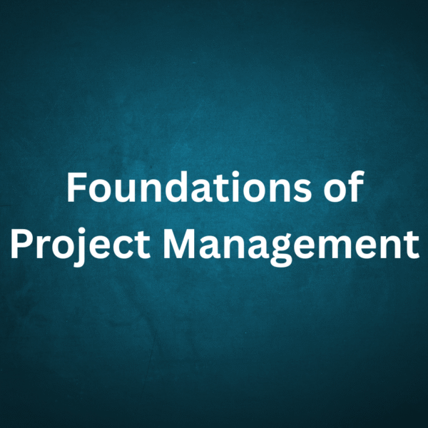 Foundations of Project Management